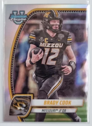 2024 Bowman Chrome University Refractors #1 Brady Cook