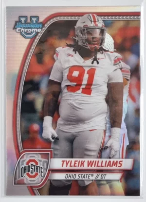 2024 Bowman Chrome University Refractors #149 Tyleik Williams