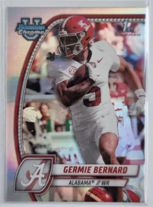 2024 Bowman Chrome University Refractors #156 Germie Bernard