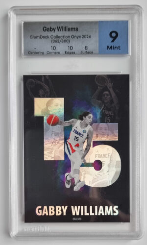 2024 SlamDeck Team France Basket Collection Onyx Gabby Williams /300