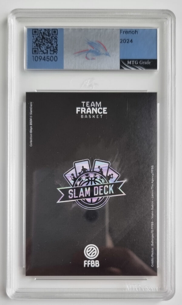 2024 SlamDeck Team France Basket Collection Onyx Rudy Gobert /300 – Image 2