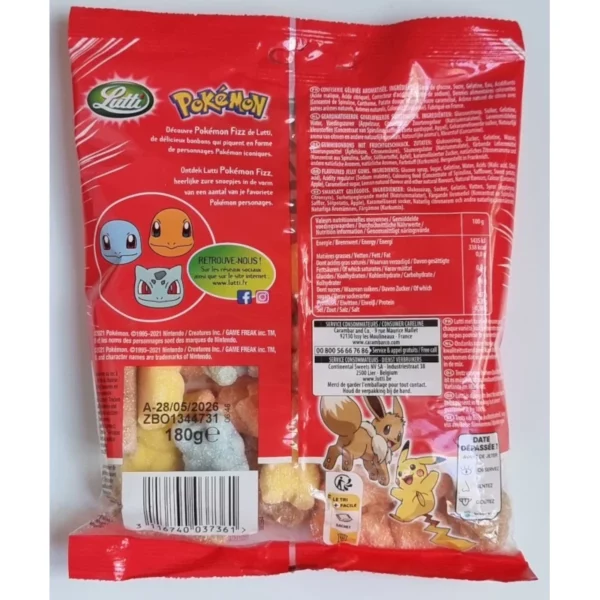 Bonbons Lutti Pokémon Fizz 180g – Image 2