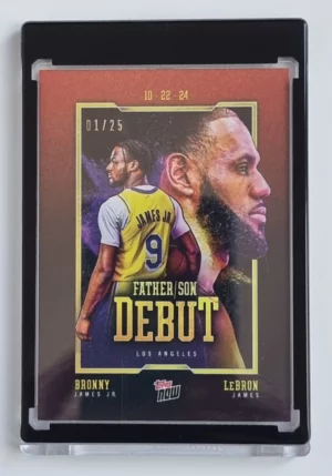 2024-25 Topps Now Orange #1 Bronny James Jr./LeBron James