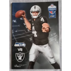 Official Gameday Programme London 2018 Seahawks vs Raiders