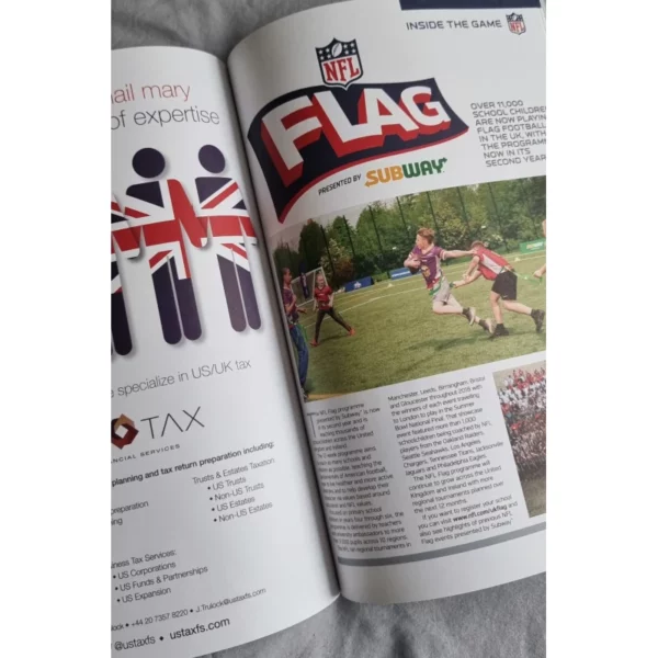 Official Gameday Programme London 2018 Seahawks vs Raiders – Image 9