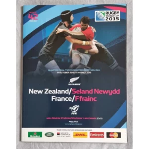 Official Programme RWC 2015 New Zealand vs France