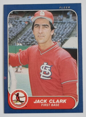 1986 Fleer #30 Jack Clark