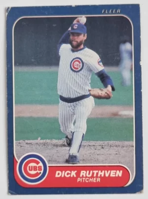 1986 Fleer #377 Dick Ruthven