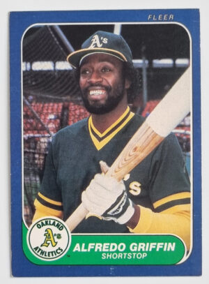1986 Fleer #417 Alfredo Griffin