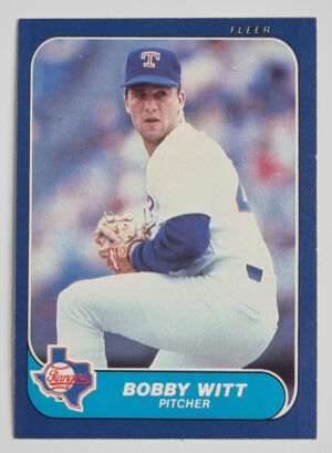 1986 Fleer Update #U129 Bobby Witt XRC