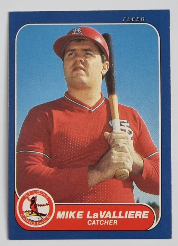 1986 Fleer Update #U65 Mike LaValliere XRC