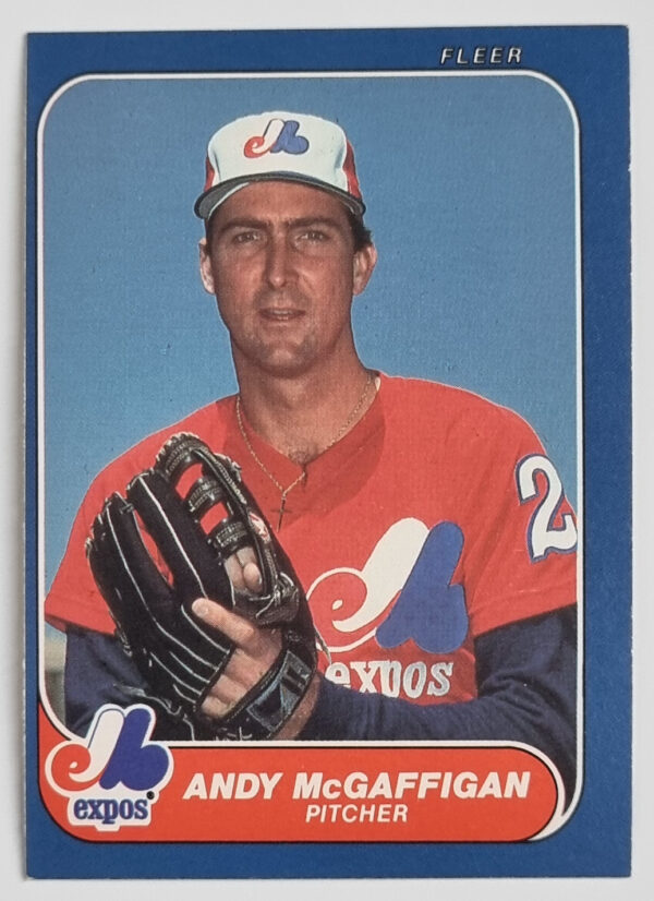 1986 Fleer Update #U74 Andy McGaffigan