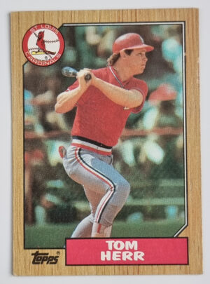 1987 Topps #721 Tom Herr