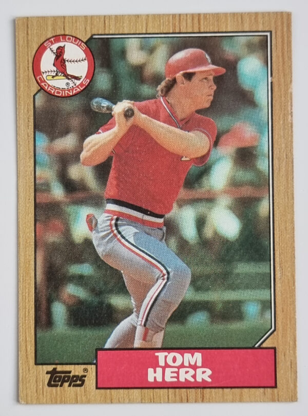 1987 Topps #721 Tom Herr