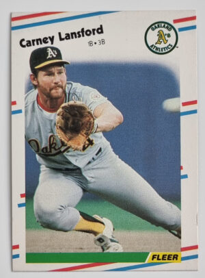 1988 Fleer #285 Carney Lansford