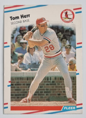 1988 Fleer #35 Tom Herr