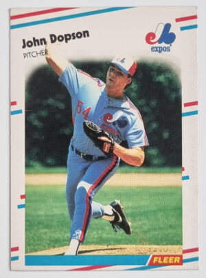 1988 Fleer Update #U99 John Dopson