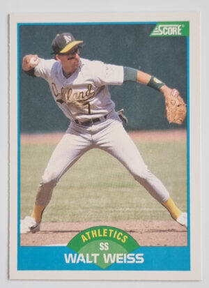 1989 Score #165 Walt Weiss