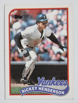 1989 Topps #380 Rickey Henderson