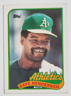 1989 Topps #527 Dave Henderson