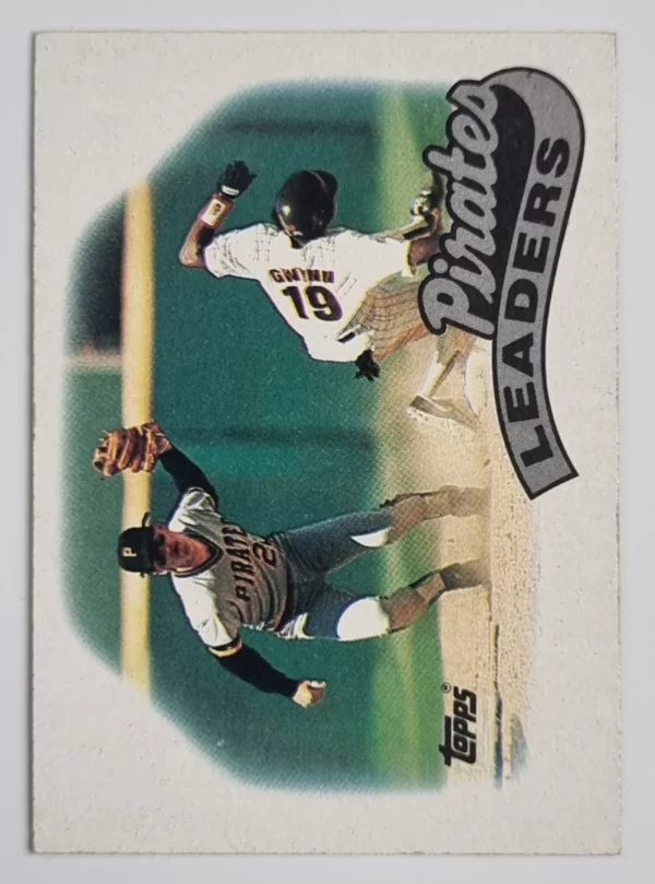 1989 Topps #699 Al Pedrique TL/Tony Gwynn sliding