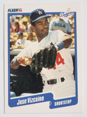 1990 Fleer #410 Jose Vizcaino RC
