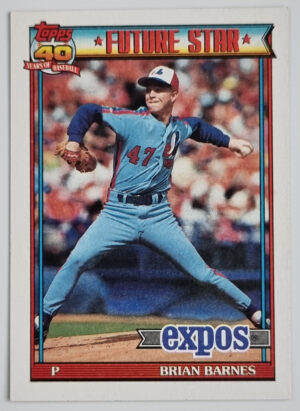 1991 Topps #211 Brian Barnes RC