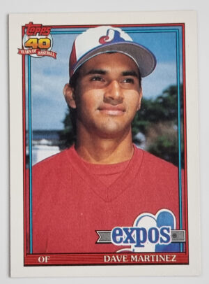 1991 Topps #24 Dave Martinez