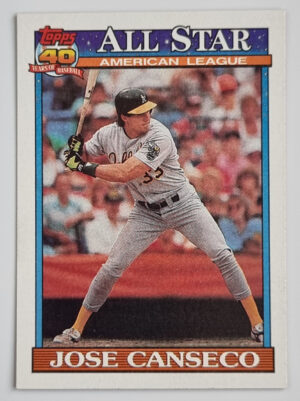 1991 Topps #390 Jose Canseco AS