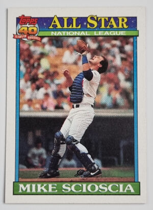 1991 Topps #404 Mike Scioscia AS