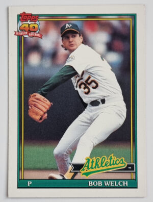 1991 Topps #50 Bob Welch
