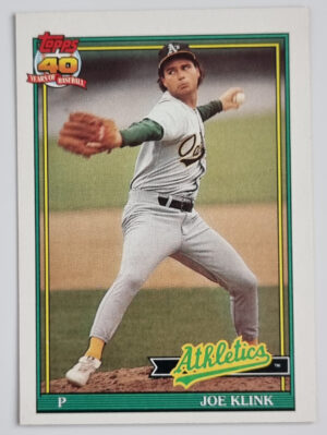 1991 Topps #553 Joe Klink