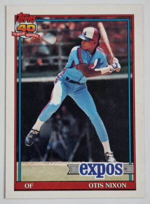 1991 Topps #558 Otis Nixon