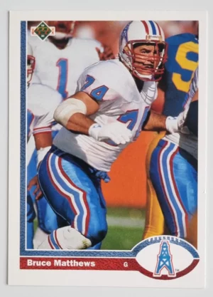 1991 Upper Deck #295 Bruce Matthews