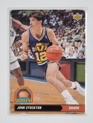 1992-93 Upper Deck International French #48 John Stockton AD