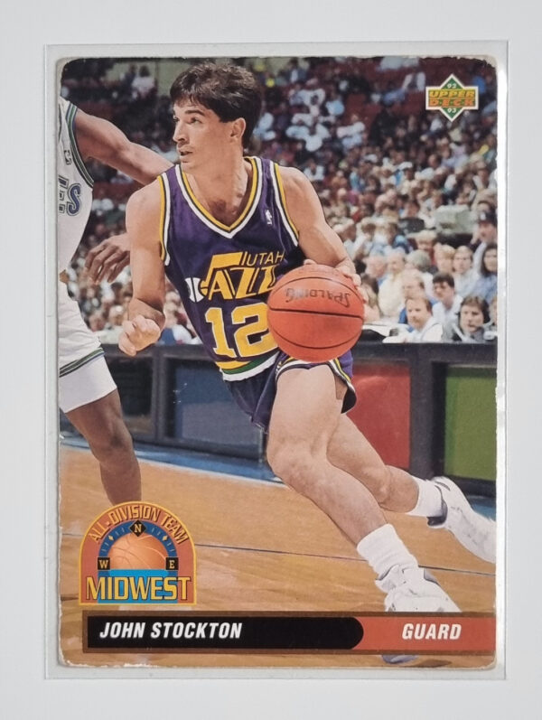 1992-93 Upper Deck International French #48 John Stockton AD