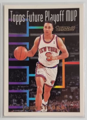 1993-94 Topps Gold #208 John Starks FPM
