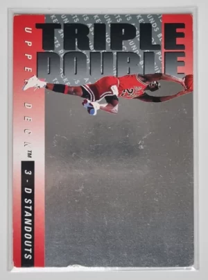 1993-94 Upper Deck International French Triple Double #TD2 Michael Jordan