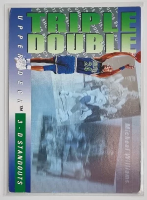 1993-94 Upper Deck International French Triple Double #TD4 Micheal Williams