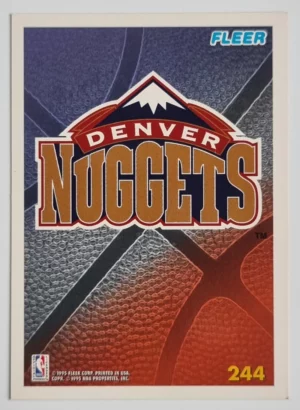 1994-95 Fleer European #244 Denver Nuggets