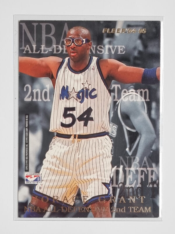 1994-95 Fleer European All-Defensive #2 Horace Grant/Gary Payton – Image 2