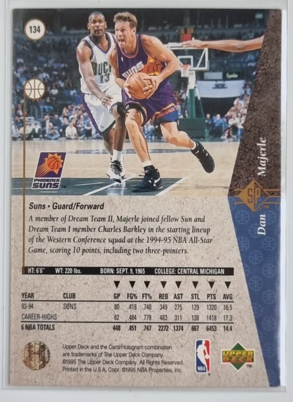 1994-95 SP #134 Dan Majerle – Image 2
