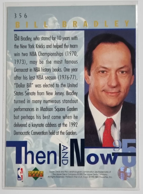 1994-95 Upper Deck #356 Bill Bradley TN – Image 2