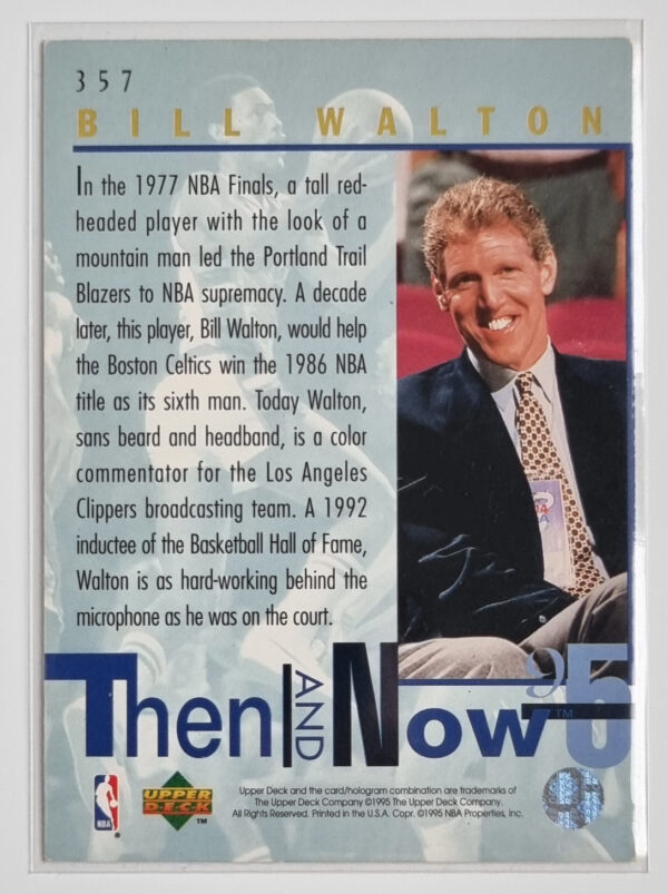 1994-95 Upper Deck #357 Bill Walton TN – Image 2