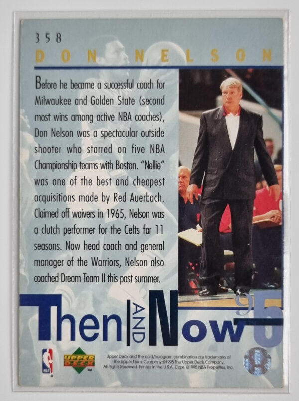 1994-95 Upper Deck #358 Don Nelson TN – Image 2