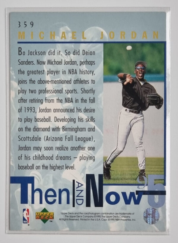 1994-95 Upper Deck #359 Michael Jordan TN – Image 2
