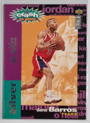1995-96 Collector's Choice International French Crash the Game #C4 Dana Barros