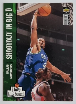 1995-96 Collector's Choice International French II #161 Jamal Mashburn LOVE