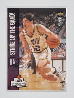 1995-96 Collector's Choice International French II #182 John Stockton LOVE