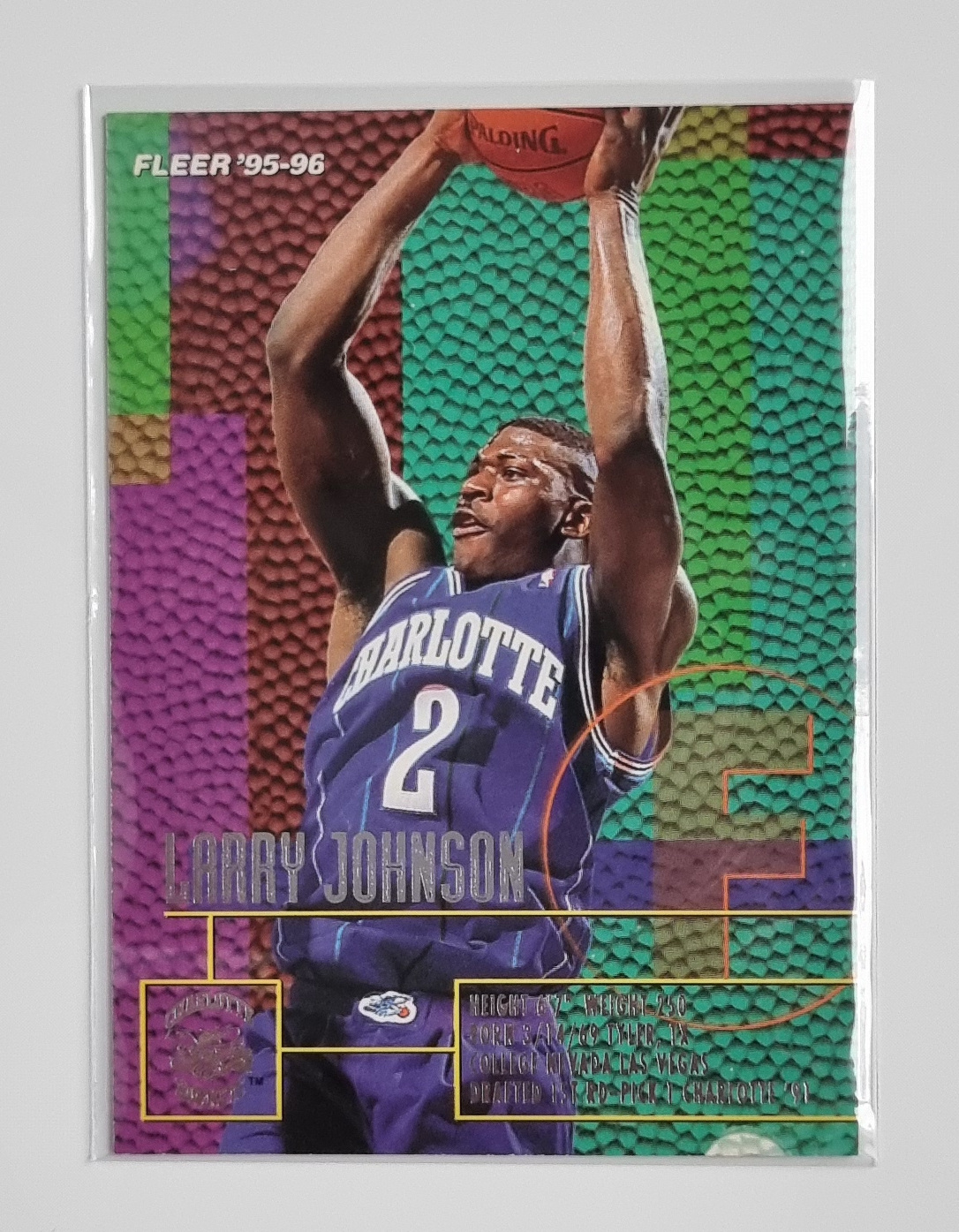 1995-96 Fleer European #18 Larry Johnson